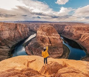 科罗拉多河马蹄湾大拐弯，墨西哥与美国东西海岸14天线路景观参考