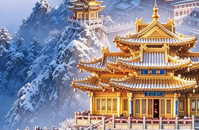 老君山雪景
